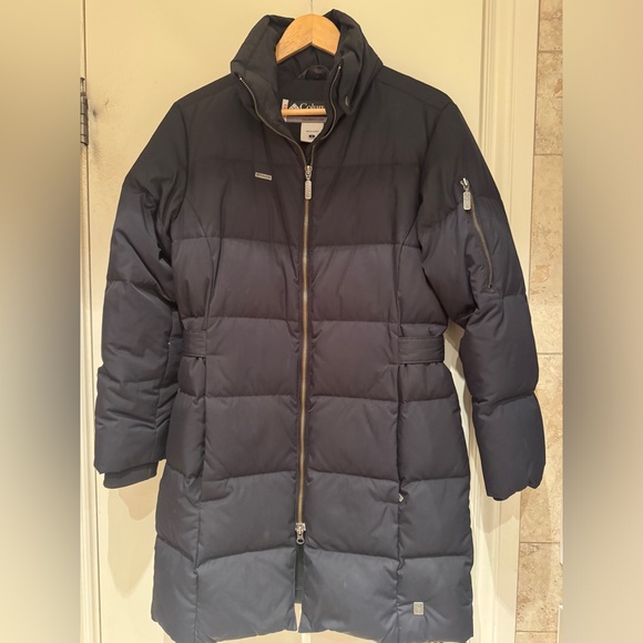 Columbia Black Midlength Down Jacket - Picture 2 of 8